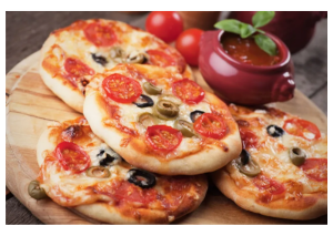 Mini pizza R$100,00